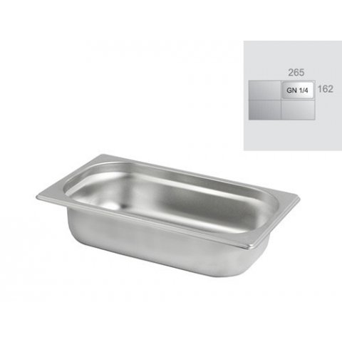 Bandejas GASTRONORM medidas 1/4 Bandejas GASTRONORM medidas 1/4