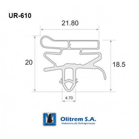 Medidas Burlete Nevera UR-610