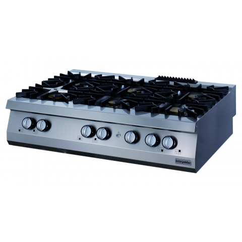 Cocina gas sobremesa industrial