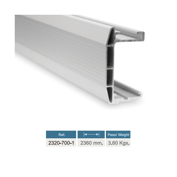 Rail para puerta corredera industrial 2320