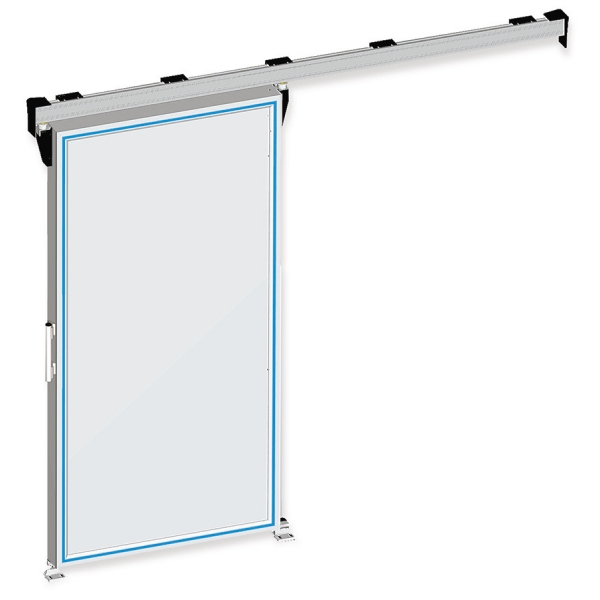 Sistema puerta corredera industrial para cámaras