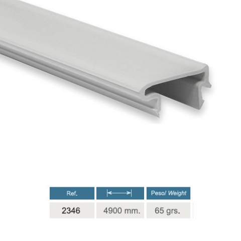 Tapa Rail superior puerta corredera Fermatic 2340