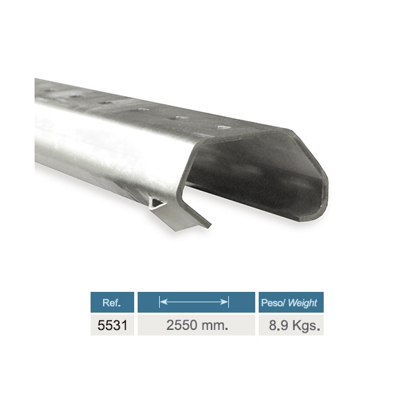 Rail para puerta corredera de la familia 5530