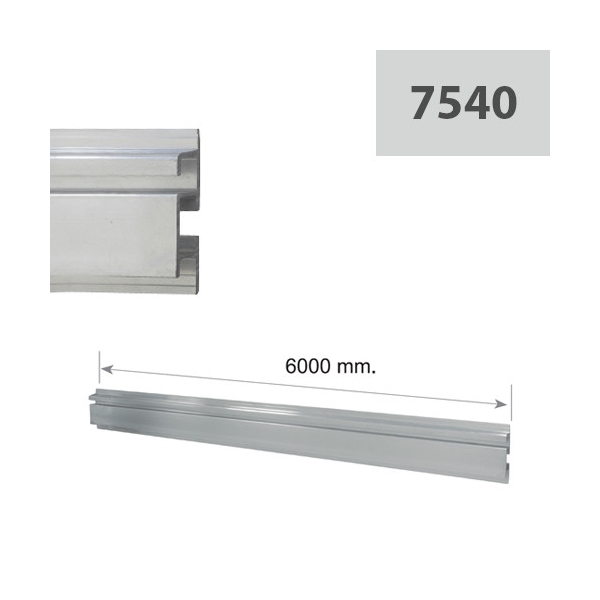 Guía para sistema de guiado de pared 7540 con longitud de 6000 mm