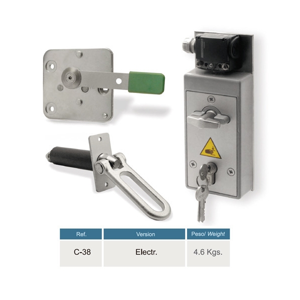 Cierre eléctrico puerta corredera industrial