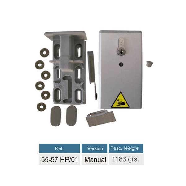 Repuesto de cerradura puerta corredera industrial