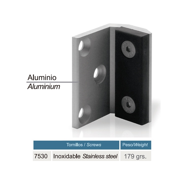 Tope acero inoxidable maneta exterior para manetas 3530, 7530 y 7640