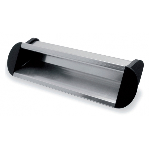 Tirador en aluminio extrusionado anodizado plata brillante